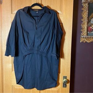 MITING high-low black tunic